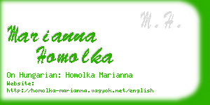 marianna homolka business card